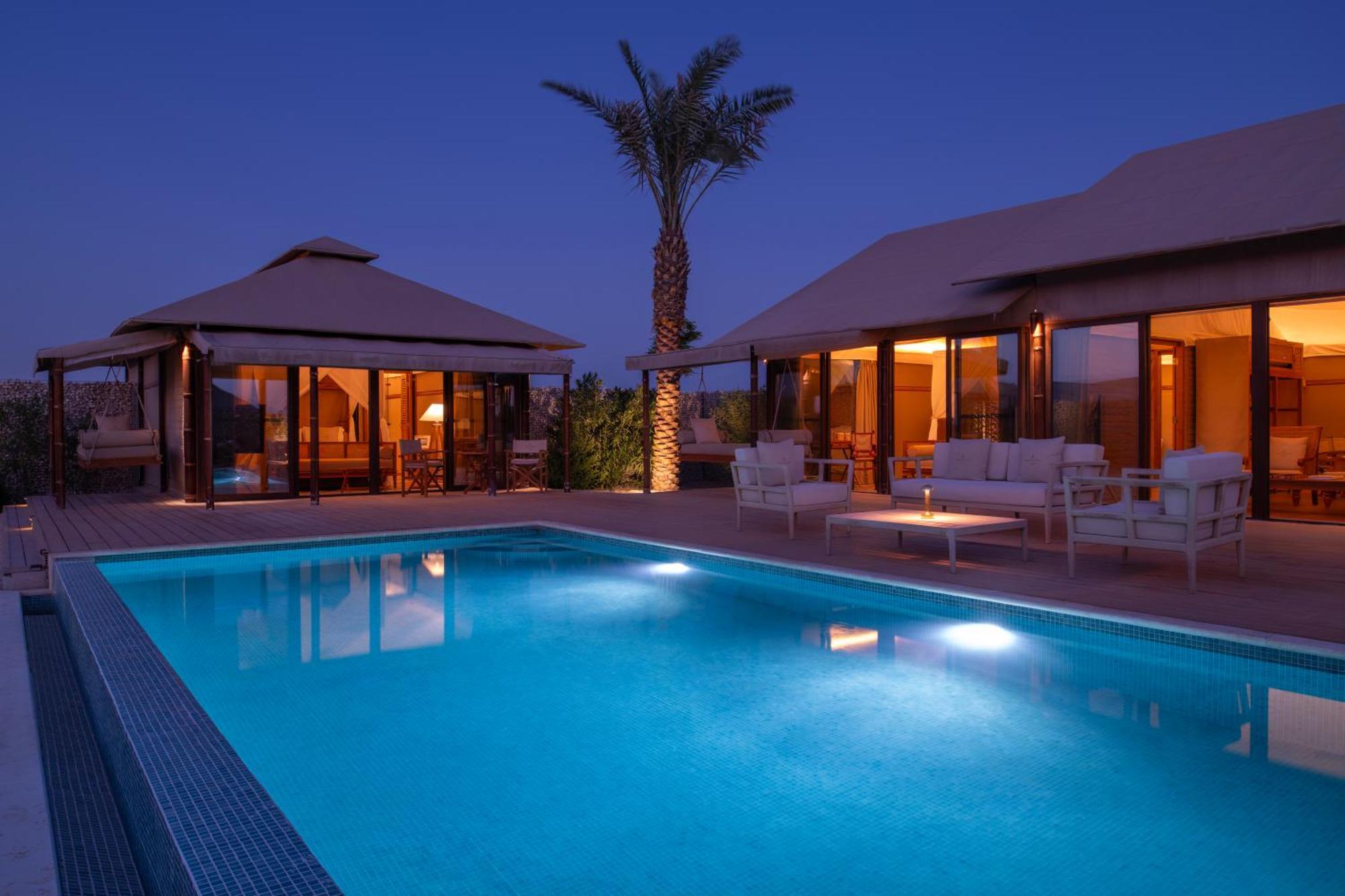 The Outpost Al Barari Camp Hotel Mesaieed Exterior photo