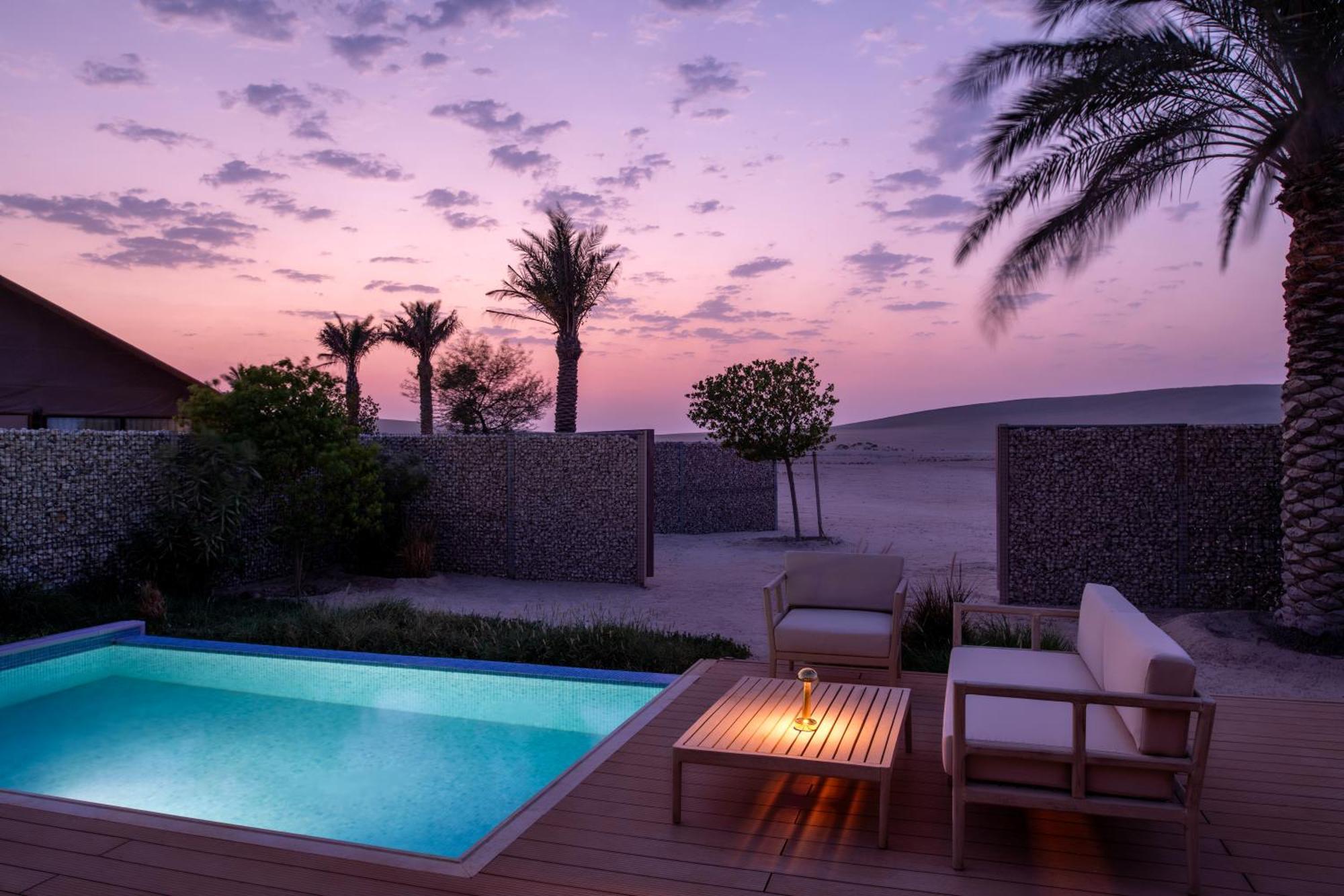 The Outpost Al Barari Camp Hotel Mesaieed Exterior photo