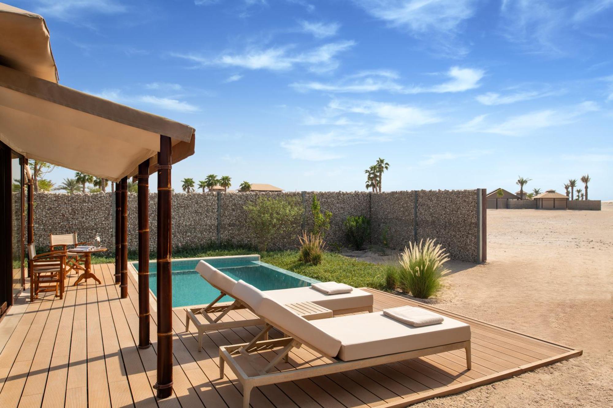 The Outpost Al Barari Camp Hotel Mesaieed Exterior photo